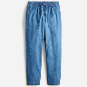 J. Crew Seaside Pant in Chambray
